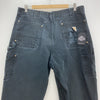 Carhartt Workwear Black Denim Cargo Pants Size 36