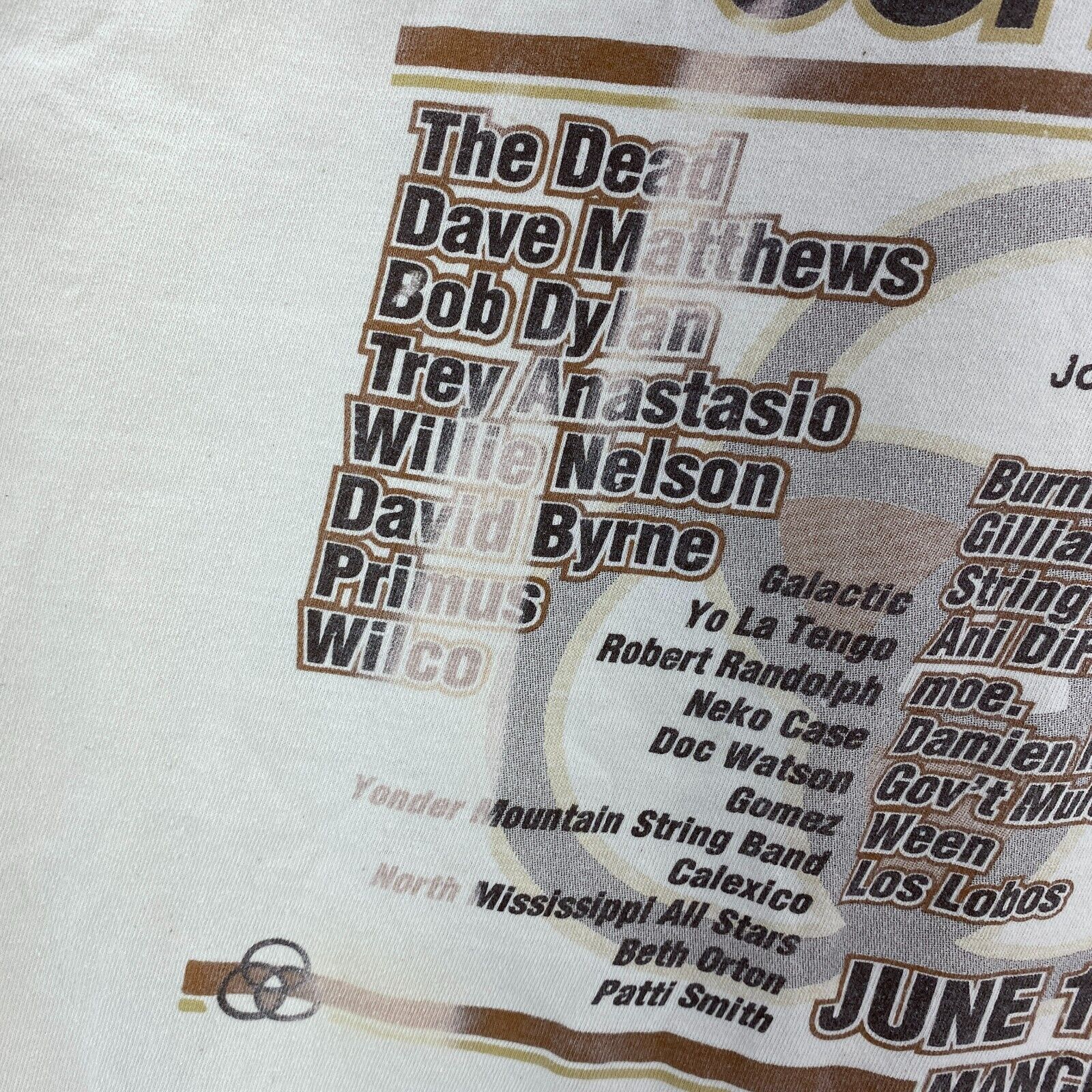 Bonnaroo Music Festival 2004 Just One Big Tea Party White T-shirt Size XL