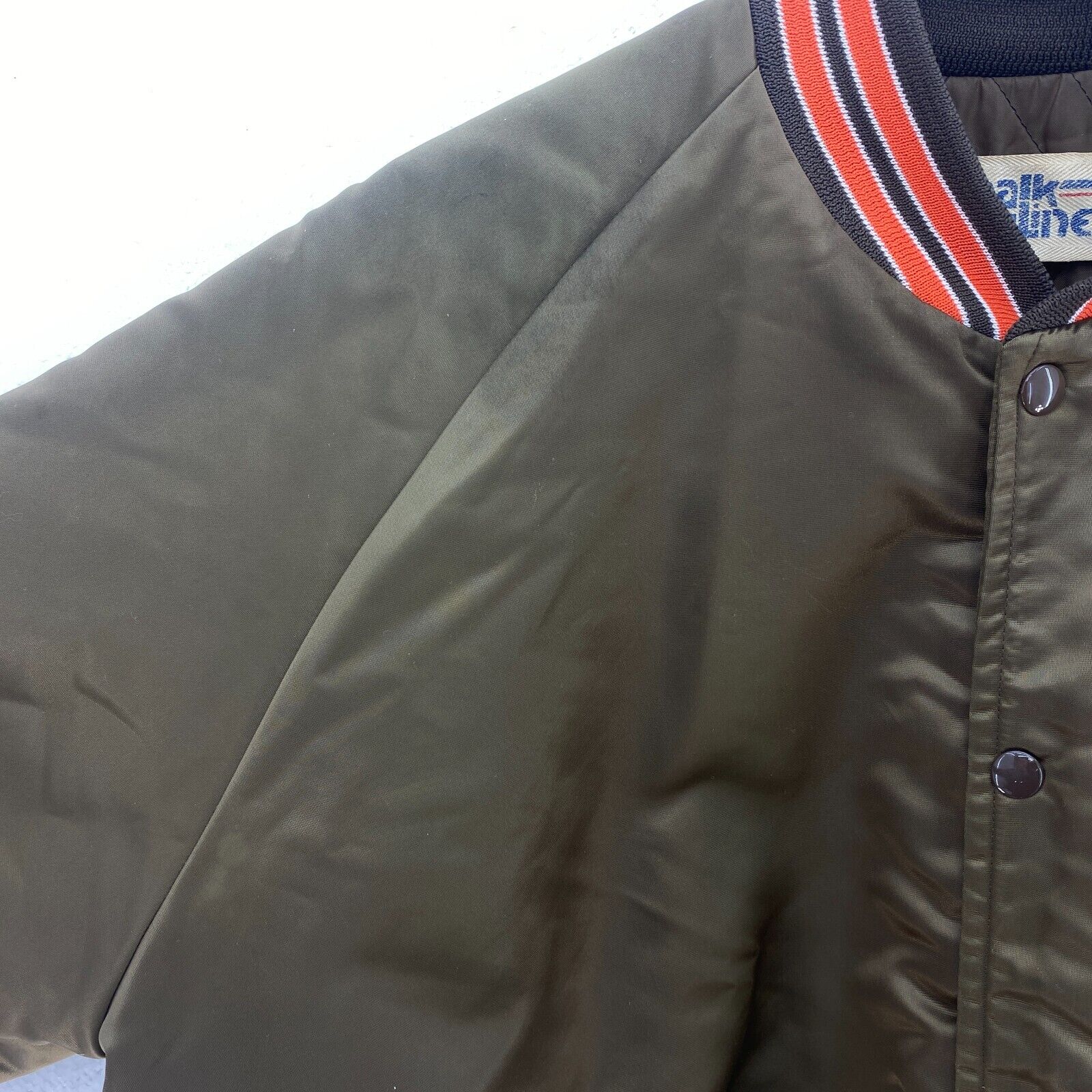 Cleveland Browns Logo Green Bomber Jacket Size XL