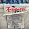 Walt Disney Mickey Mouse Medium Wash Insulated Denim Varsity Jacket Size L Blue