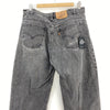 Levi's 634 Orange Tab Light Wash Black Demin Straight Jeans Size 32