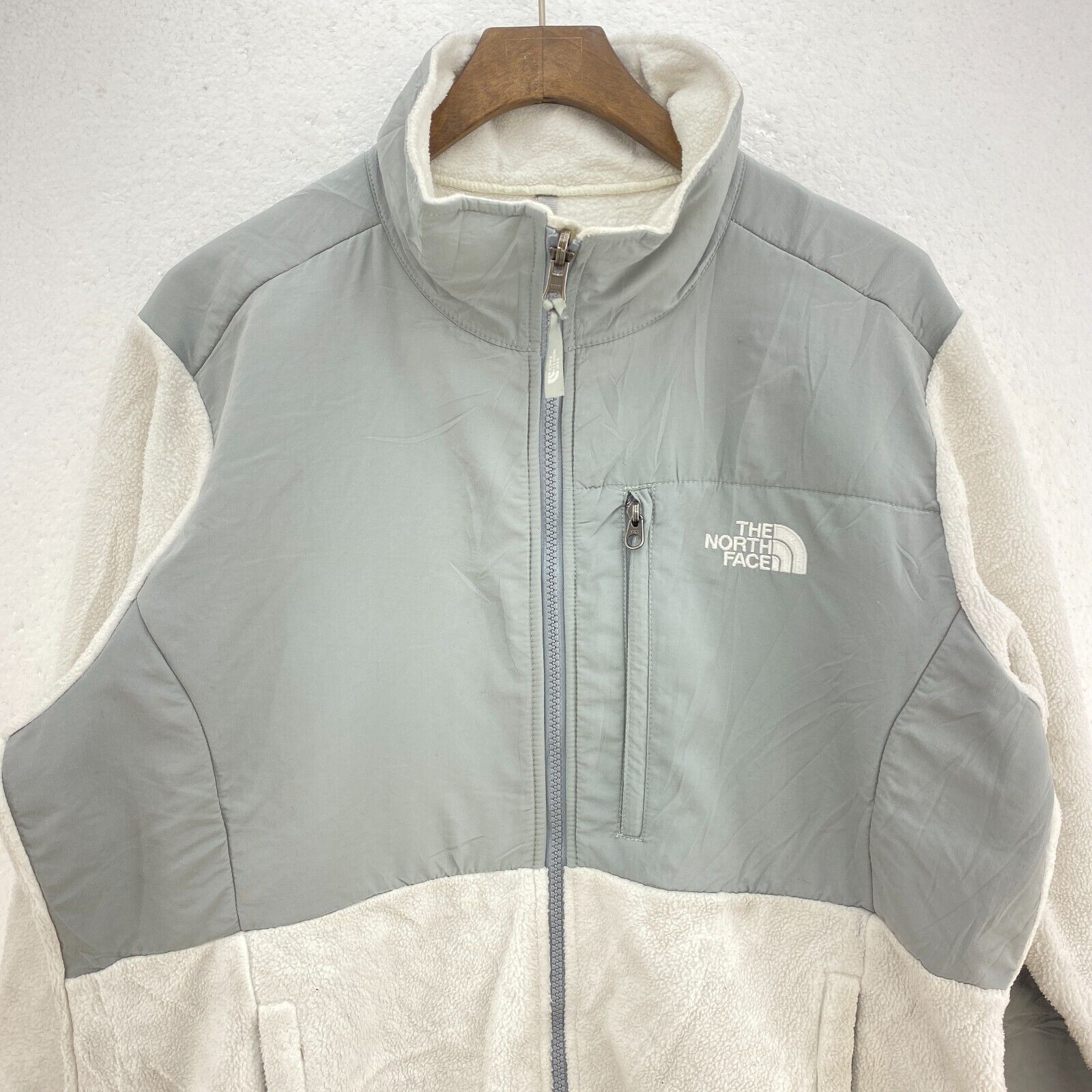 The North Face Women's Gray Full Zip Fleece Jacket Size L