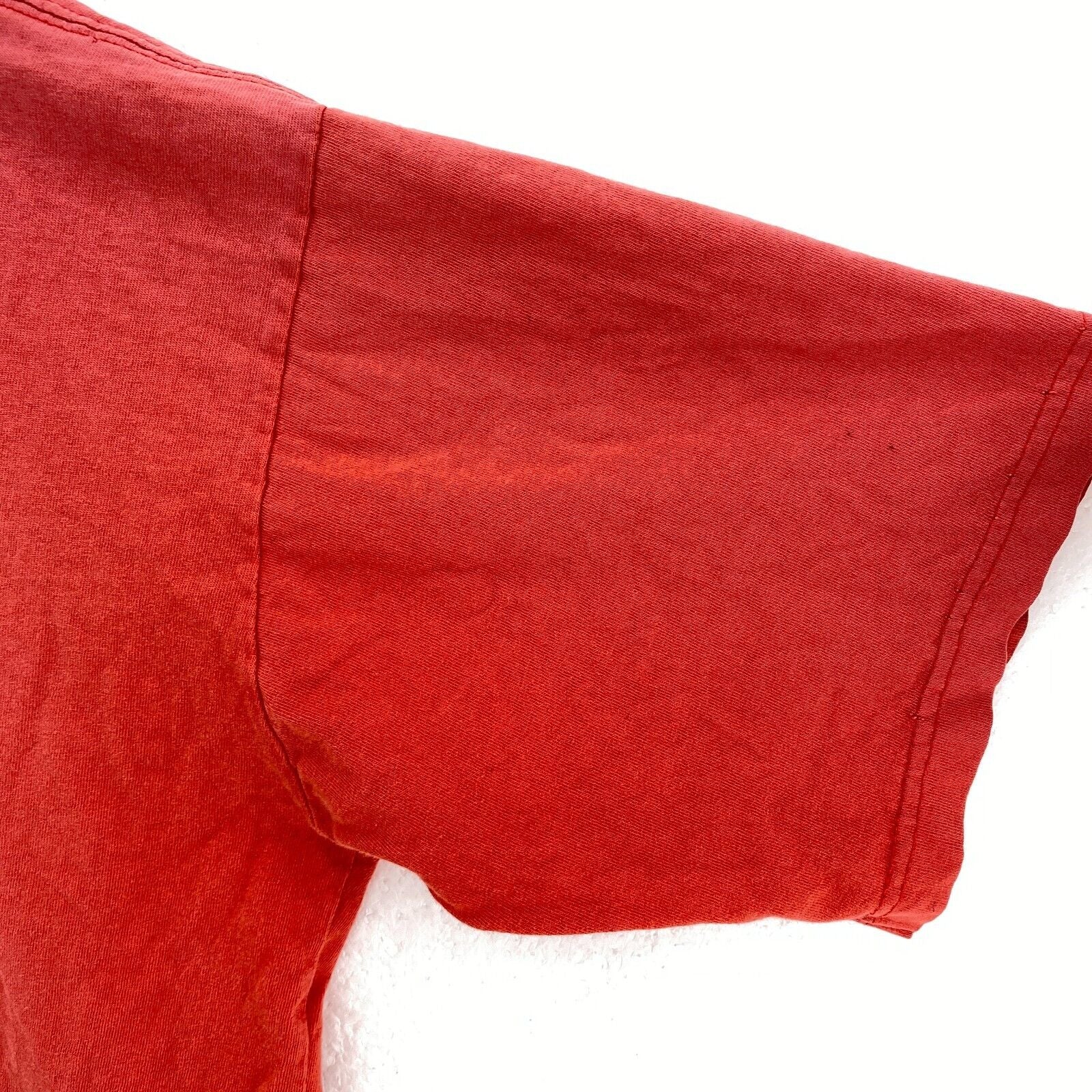 Vintage Reebok Flag Logo Red T-shirt Size M