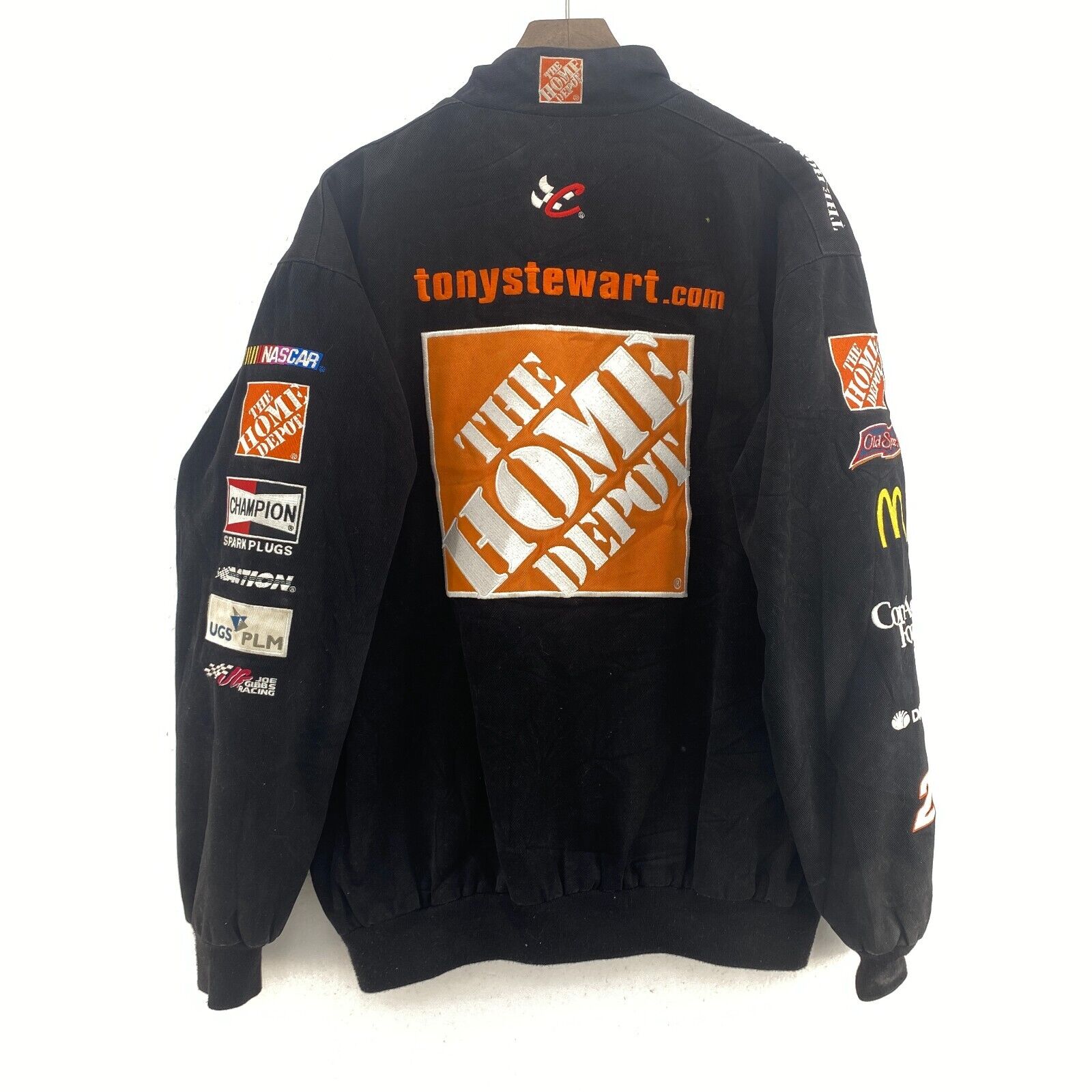 Chase Dupont Nascar Nextel Cup Series Home Depot Racing Black Jacket Size M