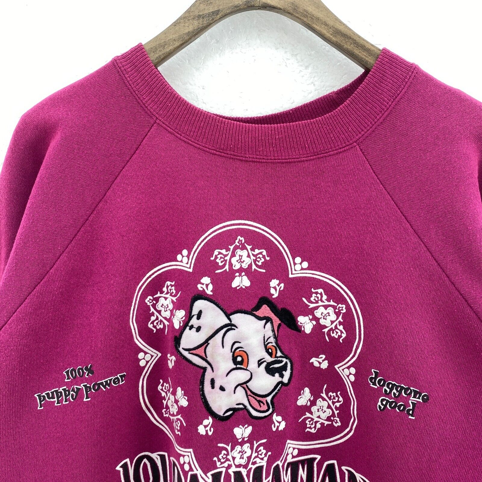 Disney 101 One Hundred and One Dalmatians Purple Sweatshirt Size XL Women's
