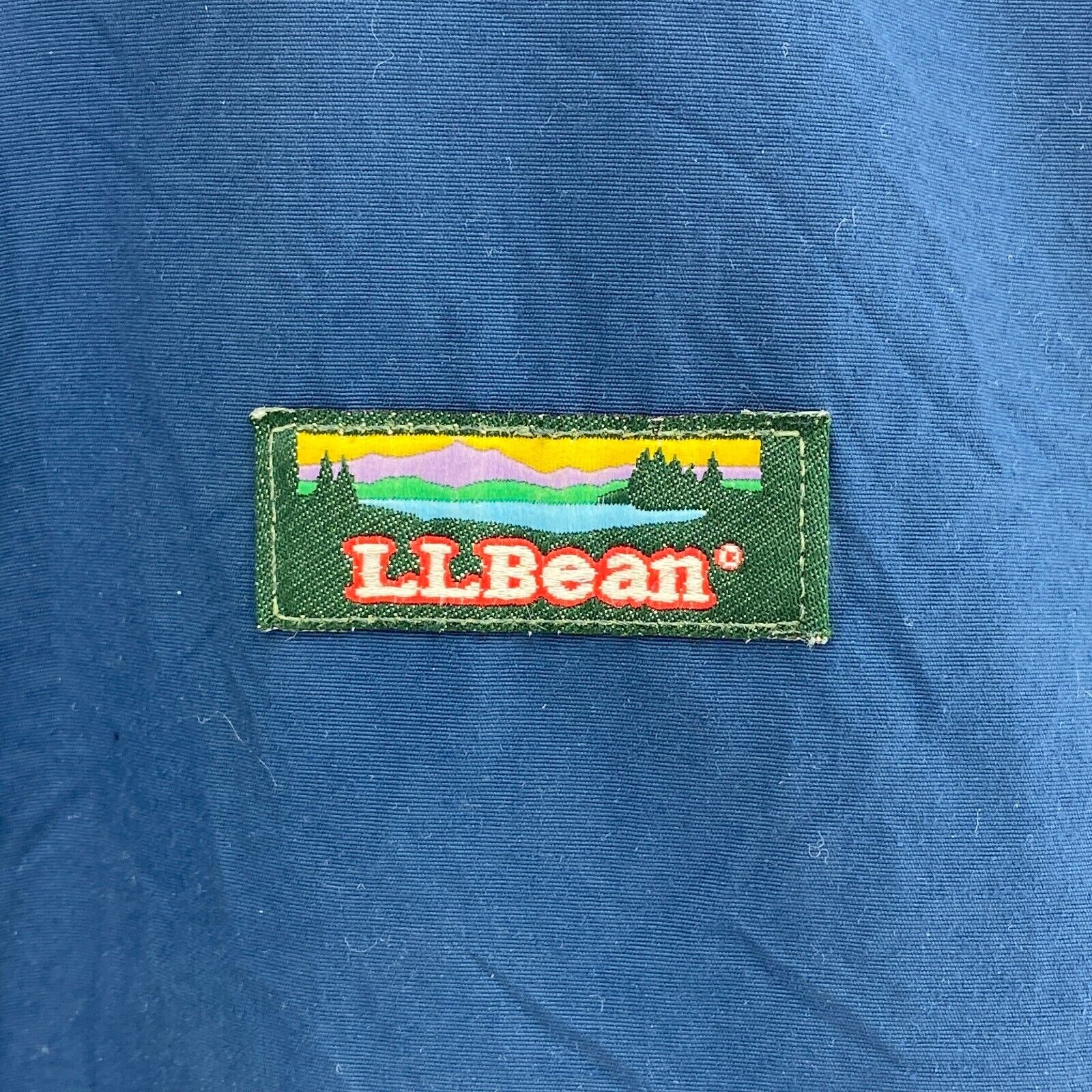 L.L Bean Blue Jacket Fleece Lined Size XL Full Zip Up