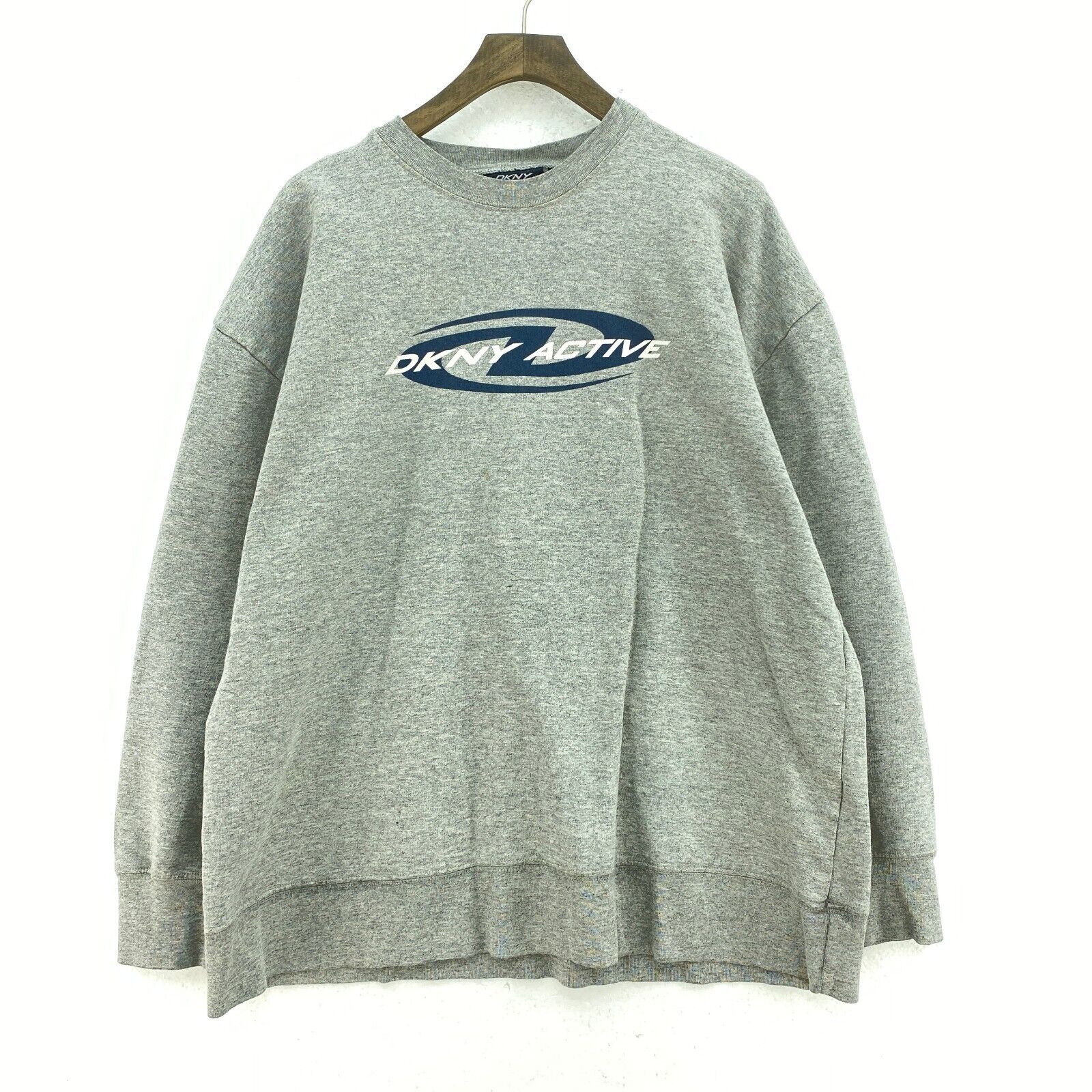 Y2K DKNY Jeans Gray Sweatshirt Size L Crew Neck