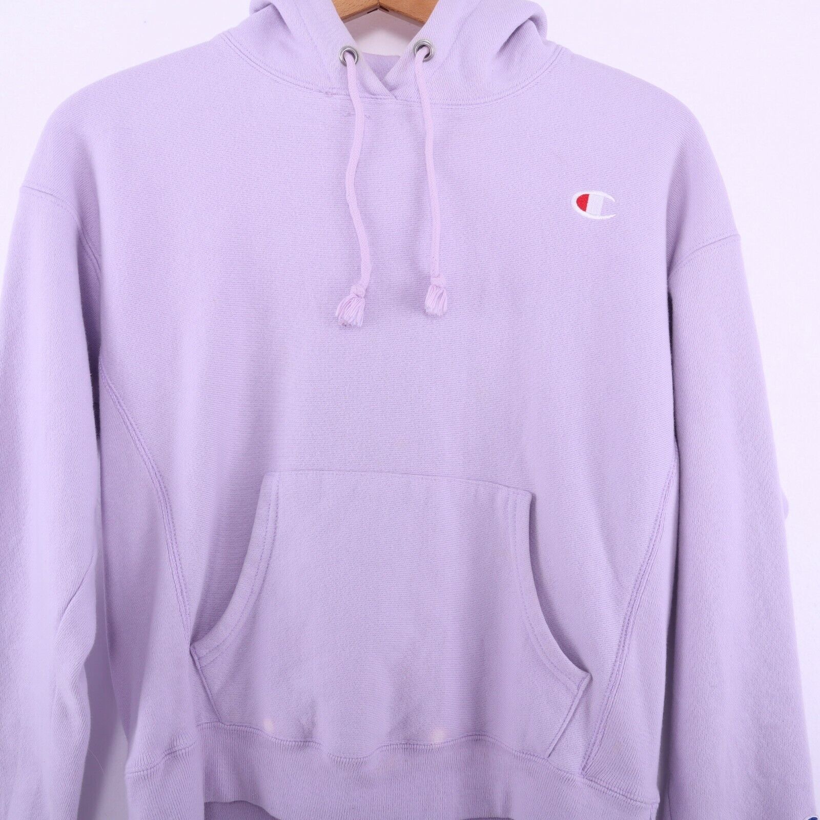 Champion Reverse Weave Purple Hoodie Size Medium 90s Women's