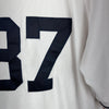 Vintage Atlanta Braves V-Neck #37 White Jersey Size XL