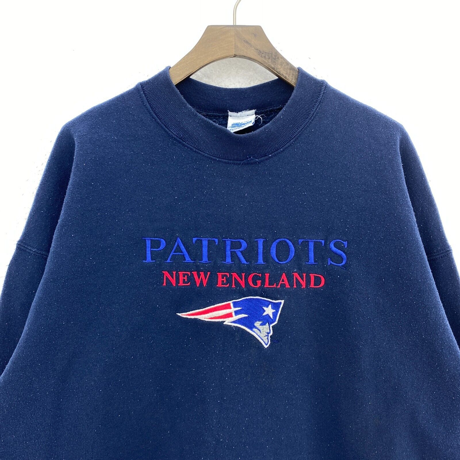 New England Patriots NFL Crewneck Navy Blue Sweatshirt Size XL