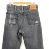 Levi's 516 Black Jeans Straight Leg Size 33