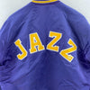 Utah Jazz NBA Basketball Purple Satin Bomber Jacket Size M