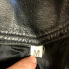 Motorcycle Chaps Leather Black Size Medium Riding Biker 90s