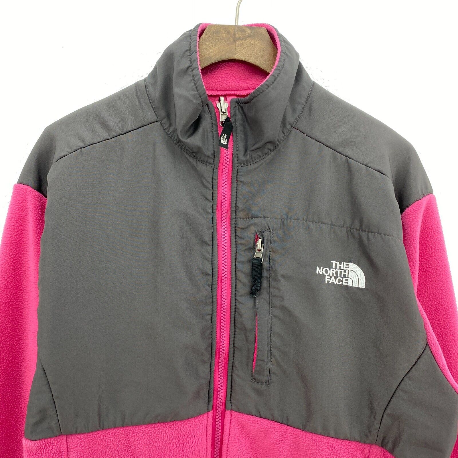 The North Face Deanli Fleece Jacket Size L Two Tone Pink Women's Full Zip Up