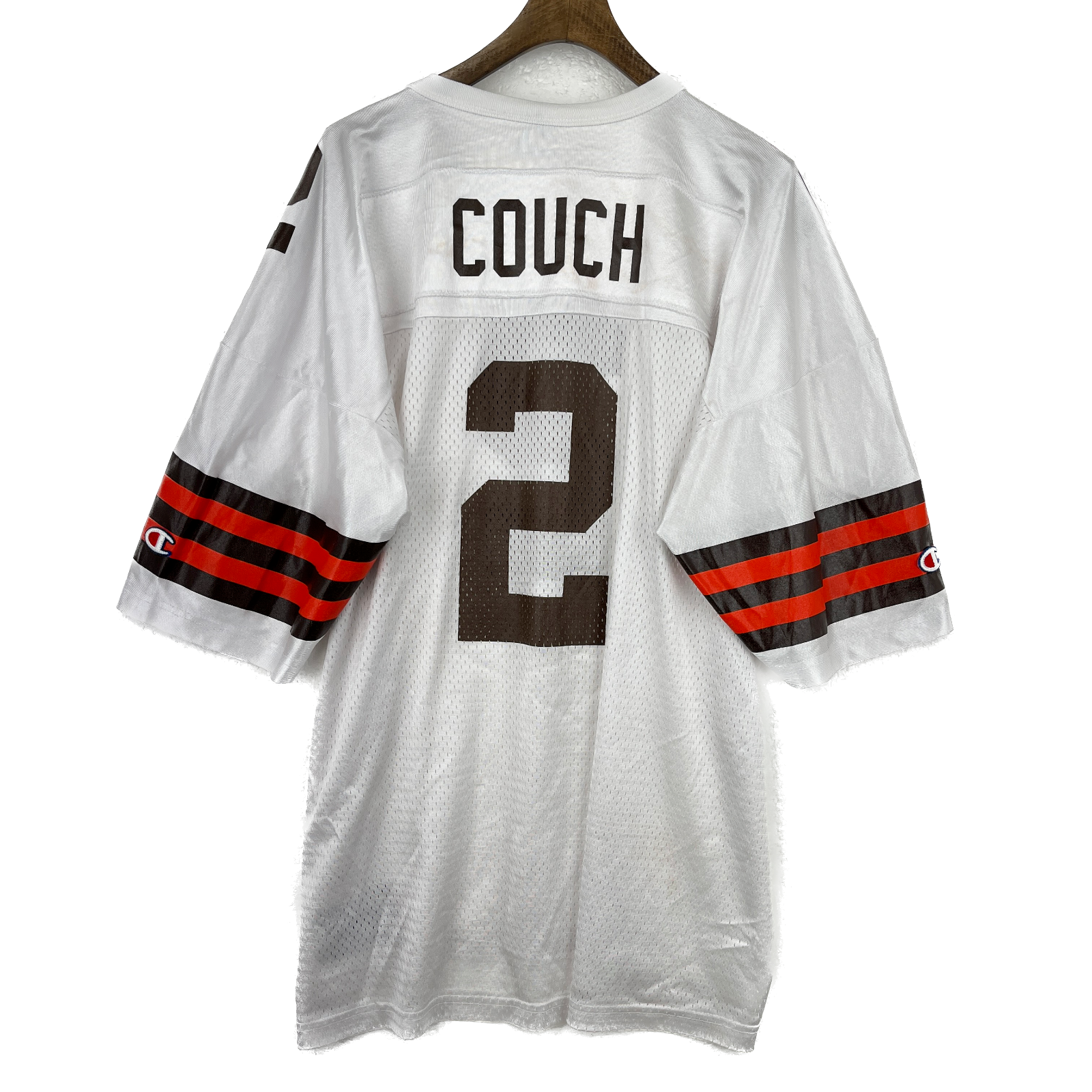 Vintage Champion White Mesh Jersey #2 Couch Size XL