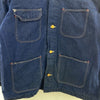 Vintage Wrangler Dark Wash Blue Blanket Lined Button Up Denim Jacket Size 48