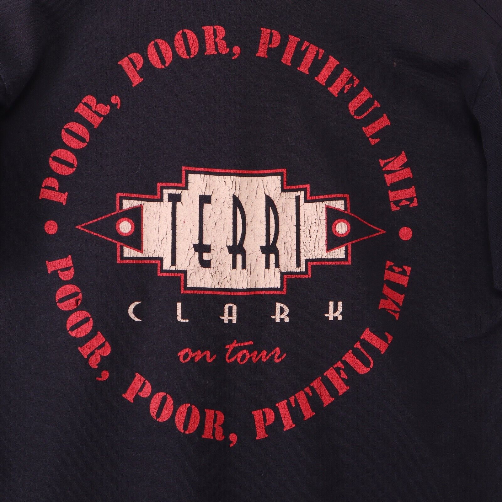 Terri Clark Poor, Poor, Pitiful Me Tour Country Music Black T-shirt Size L