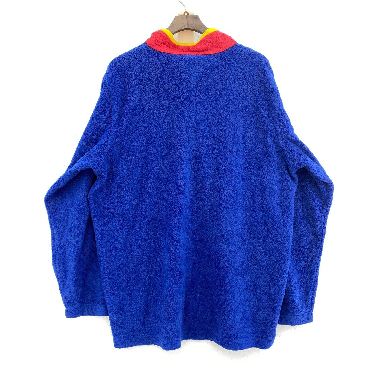 Tommy Hilfiger Quarter Zip Blue Fleece Pullover Jacket Size XL