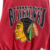 Vintage Chicago Blackhawks Nutmeg 1989 Red Sweatshirt Size XL