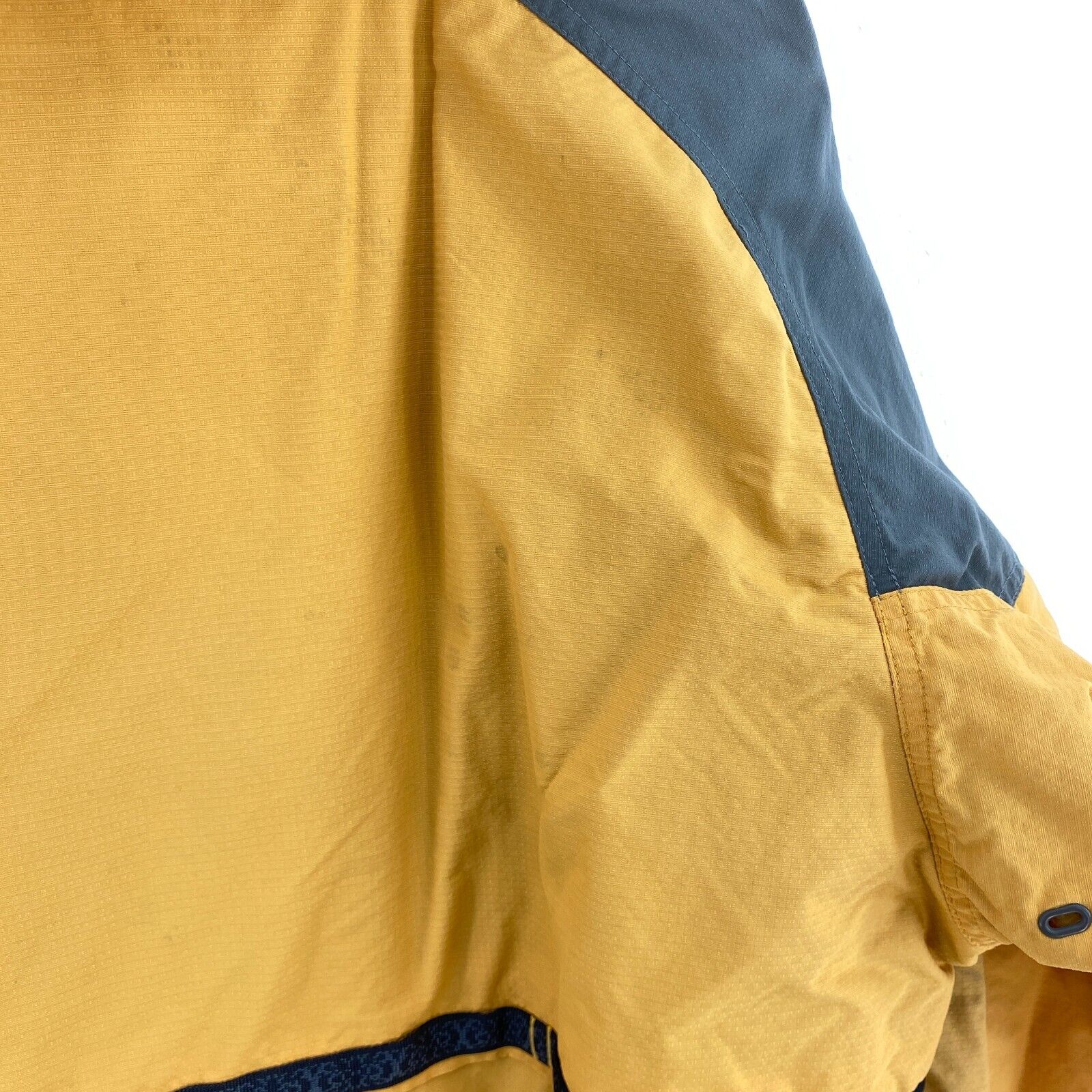 Columbia Half Zip Yellow Anorak Jacket Size L Hooded