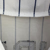 Pinstripe V Neck Button Up Minnesota Twins Jason Kubel 16 White Jersey Size L