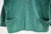 St. Francisco Xavier University Button Up Green Bomber Jacket Size L