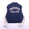 Sheridan College Varsity Jacket Blue Size L 90s