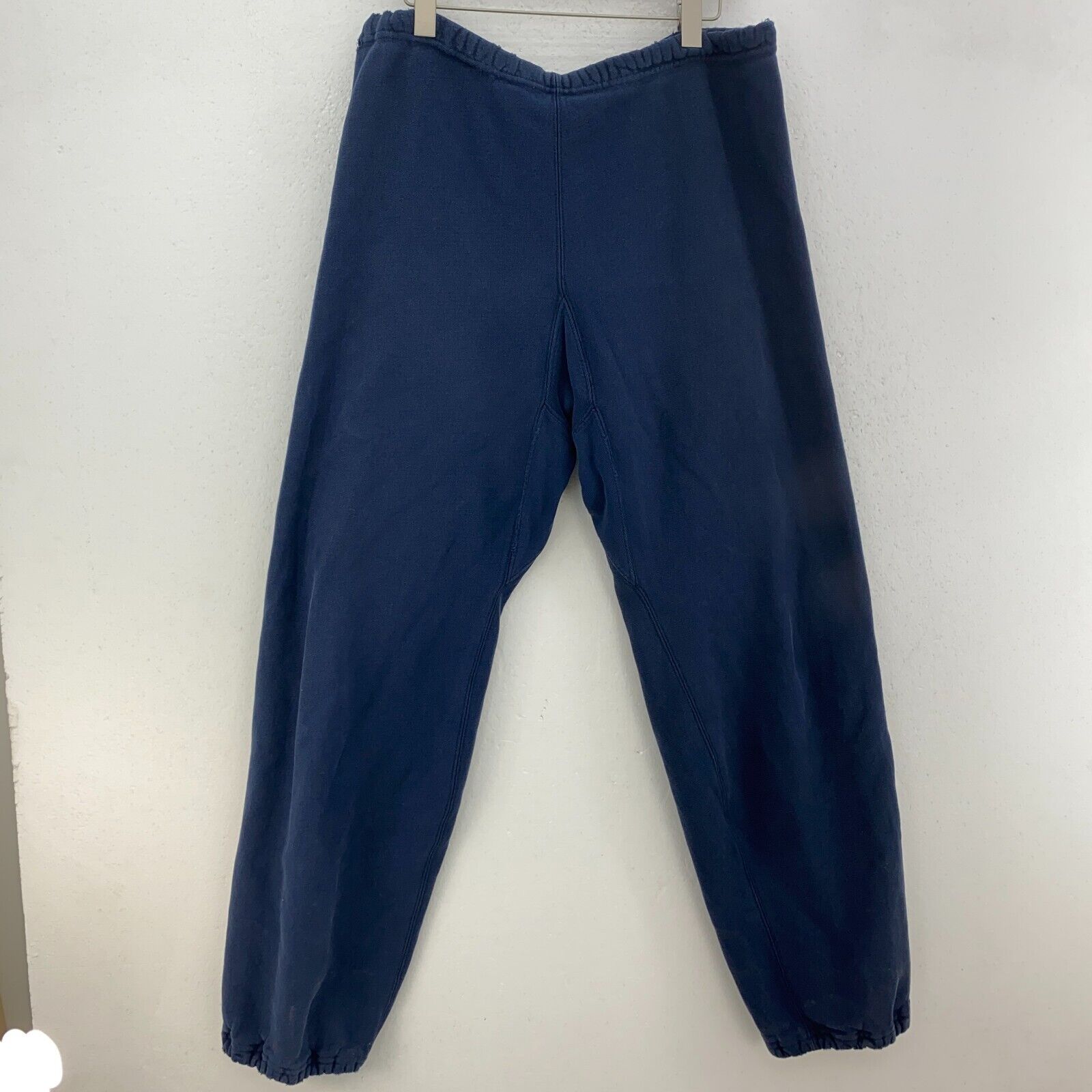 Vintage Champion Warm Up Blank Navy Blue 90's Sweatpants Size 36