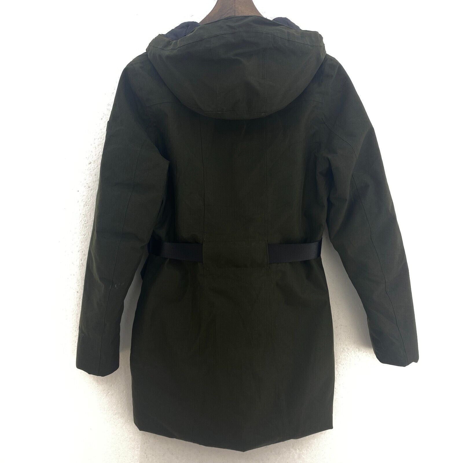 The North Face Women's Green Coat Hooded Jacket Size XS Full Zip Insulated