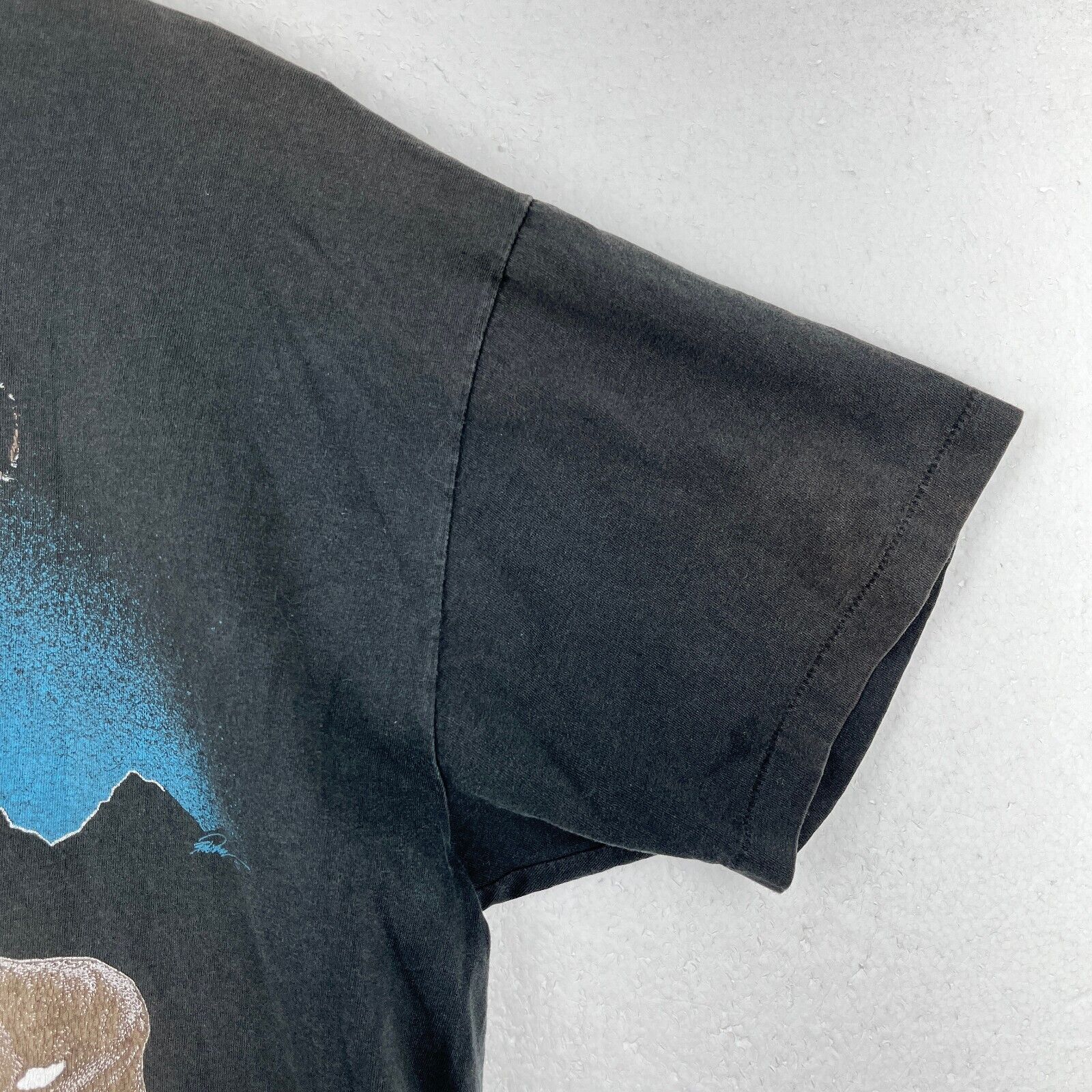 Vintage Labatt Wildcat Tiger 1995 Black T-shirt Size XL Single Stitch