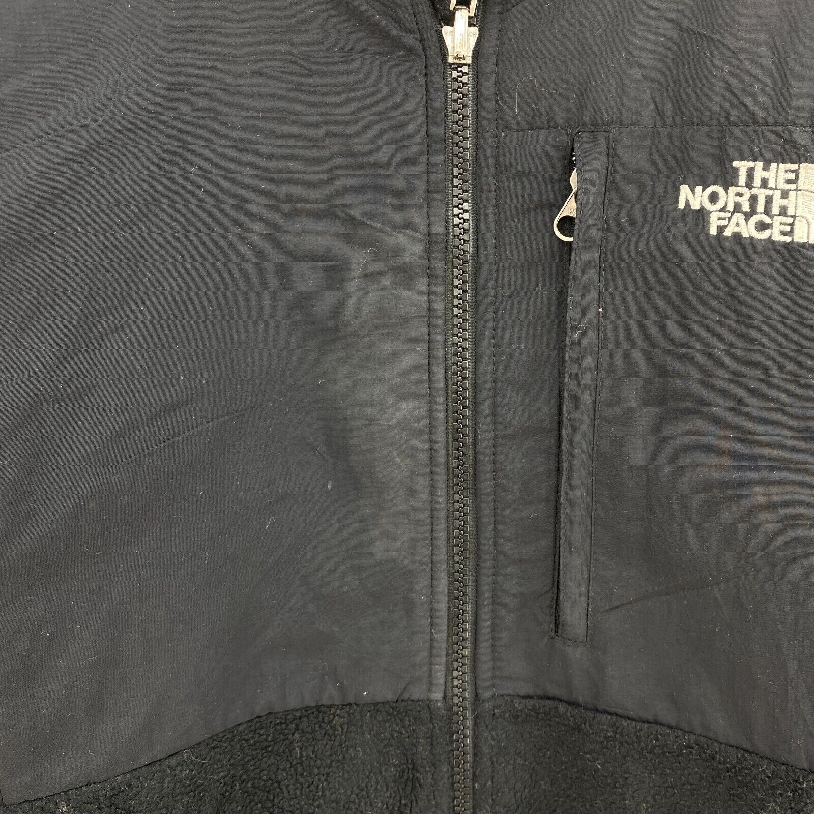 The North Face Women's Fleece Jacket Black Full Zip Up Size M