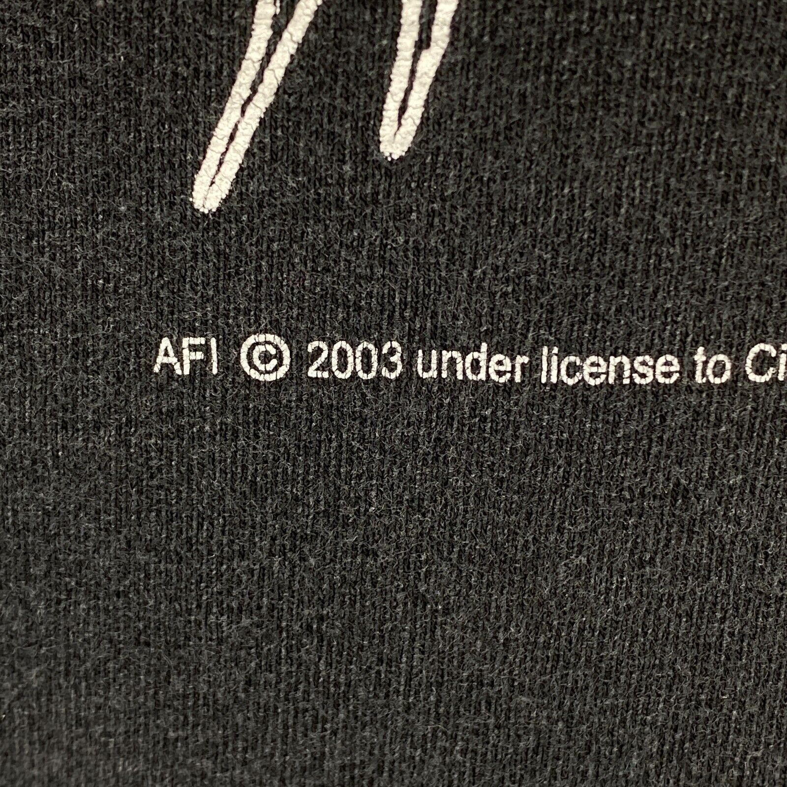 2003 AFI Emo Band Rock Band Black T-shirt Size M