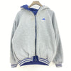 Adidas Hooded Reversible Jacket Size S Blue Full Zip Up