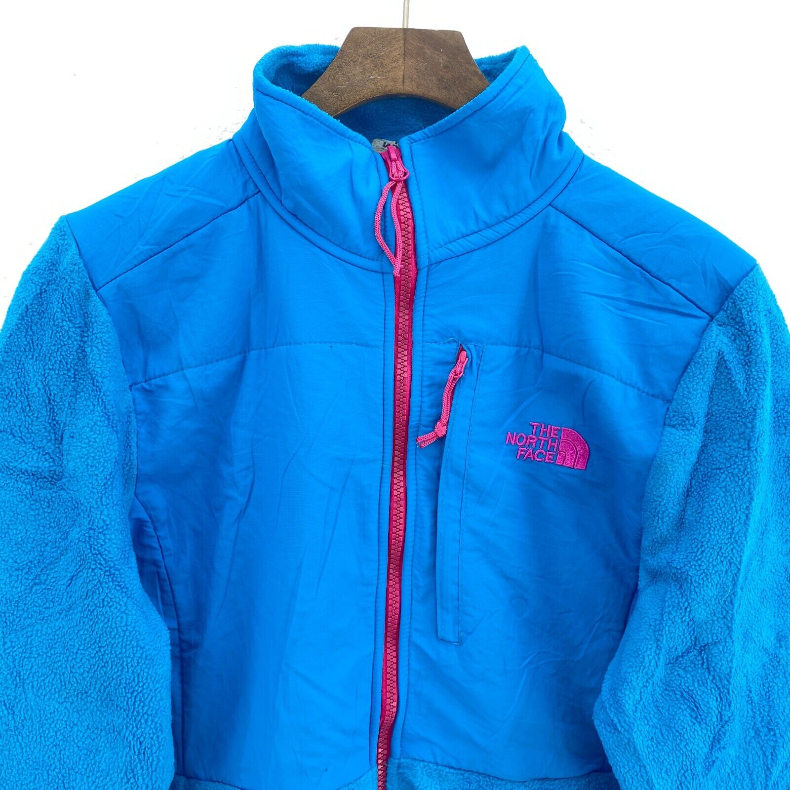 The North Face Women's Fleece Jacket Blue Full Zip Up Size S