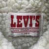 Levi Strauss Sherpa Lined Button Up Medium Wash Blue Denim Jacket Size 38