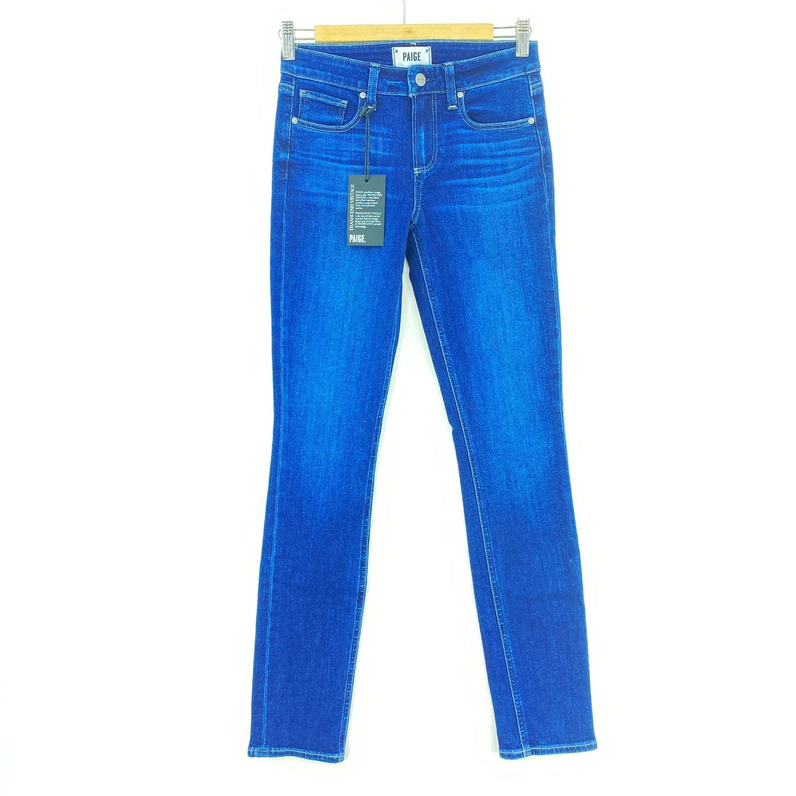 PAIGE Skyline Brentwood Medium Wash Blue Jeans NWT