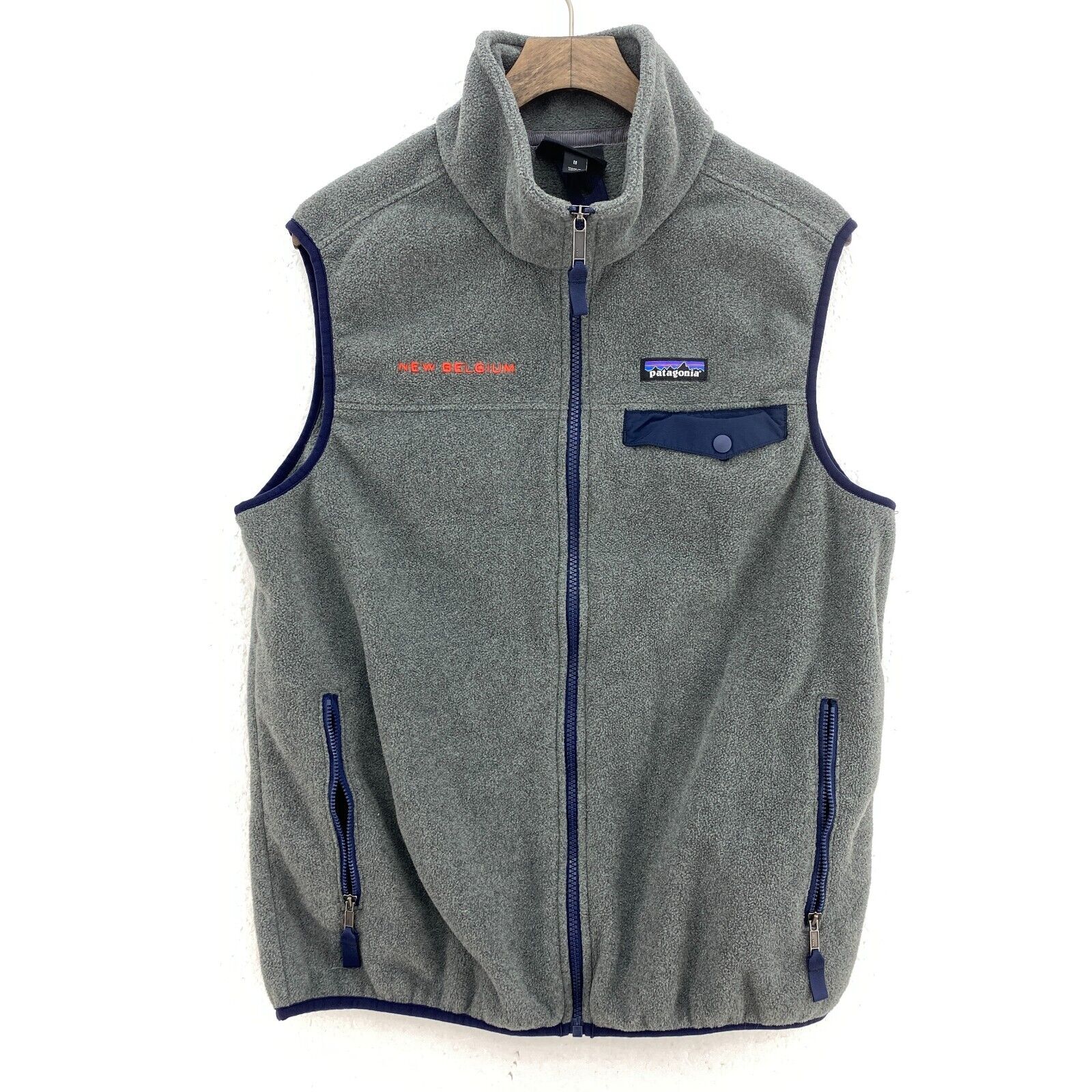 Vintage Patagonia Synchilla Full Zip Gray Fleece Vest Jacket Size M