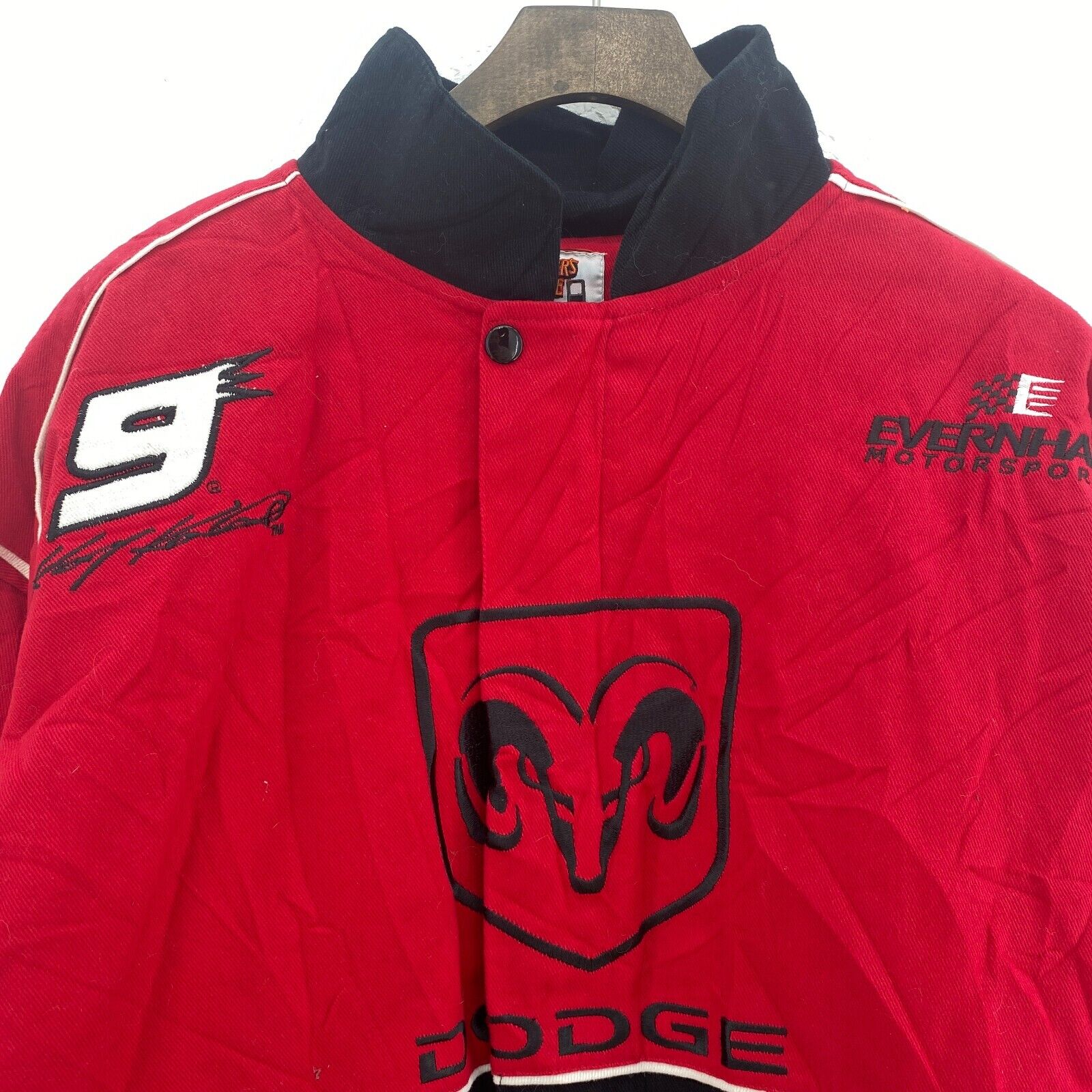 Winners Circle Nascar Nextel Cup Series Dodge Racing Red Full Zip Jacket Size M