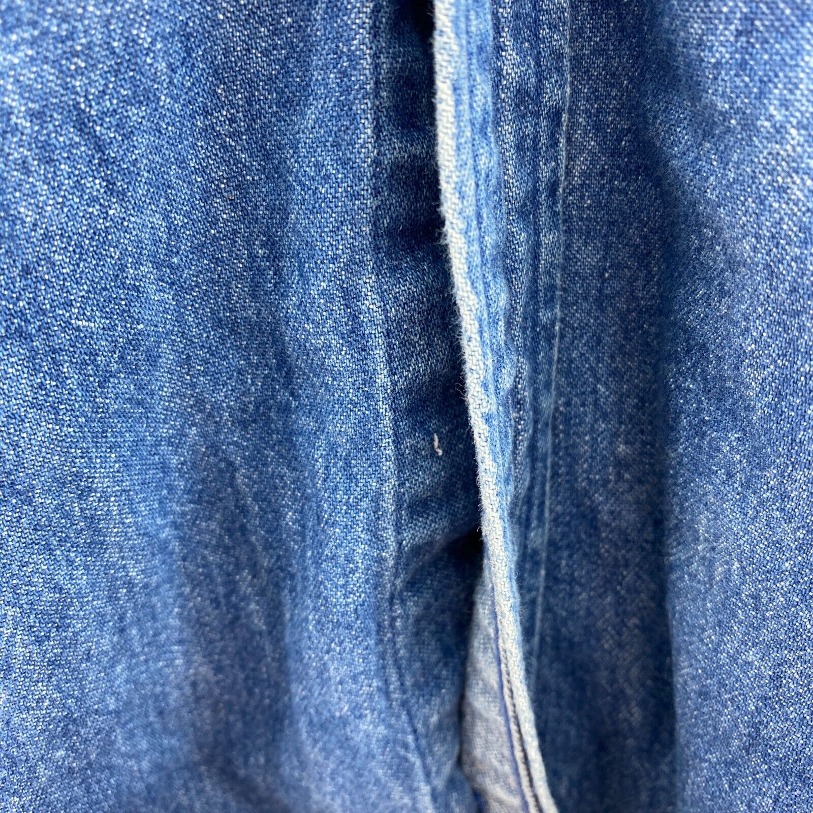 Ralph Lauren Button Up Single Embroidered Pocket Denim Blue Shirt Size 8 Women's
