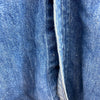 Ralph Lauren Button Up Single Embroidered Pocket Denim Blue Shirt Size 8 Women's