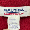 Vintage Nautica Embroidered Logo Pullover Crewneck Red Fleece Sweatshirt Size S
