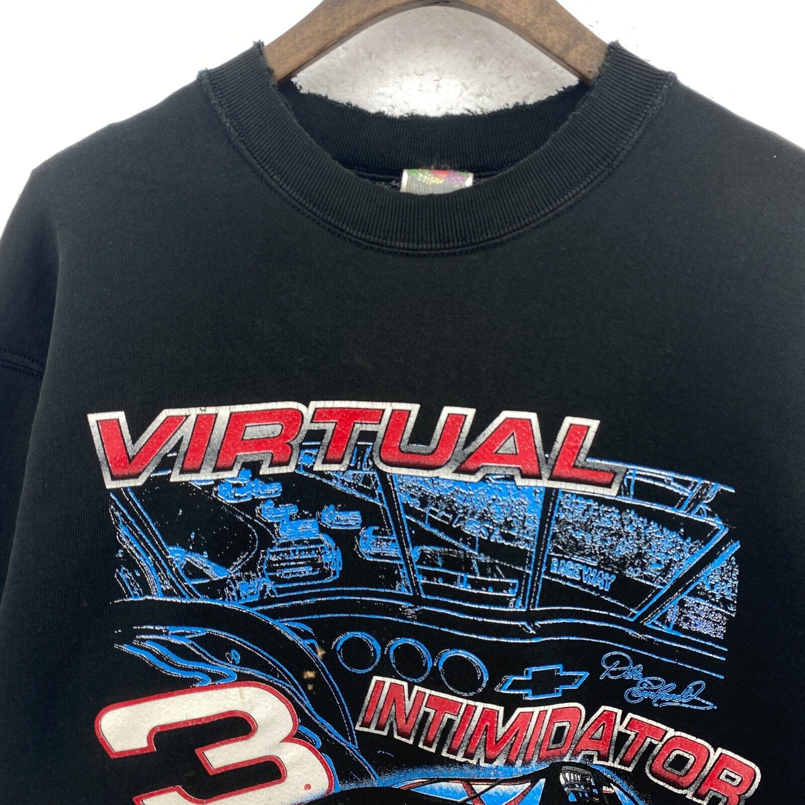 3 Dale Earnhardt Nascar Let The Mind Games Begin Black Sweatshirt Size L
