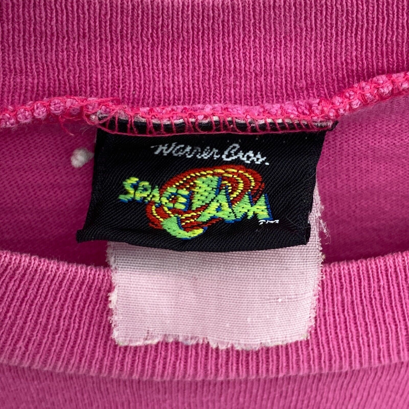 Vintage Warner Bros Tweety Bird Slyvester 1996 Graphic Print Pink T-shirt Size M