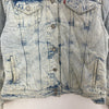 Levi Strauss Sherpa Denim Blue Light Wash Size XL Button Up