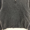 Vintage Patagonia Quarter Zip Gray Wool Pullover Sweater Jacket Size XL