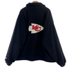 Vintage Reversible Kansas Chiefs NFL Full Zip Black Fleece Jacket Size L