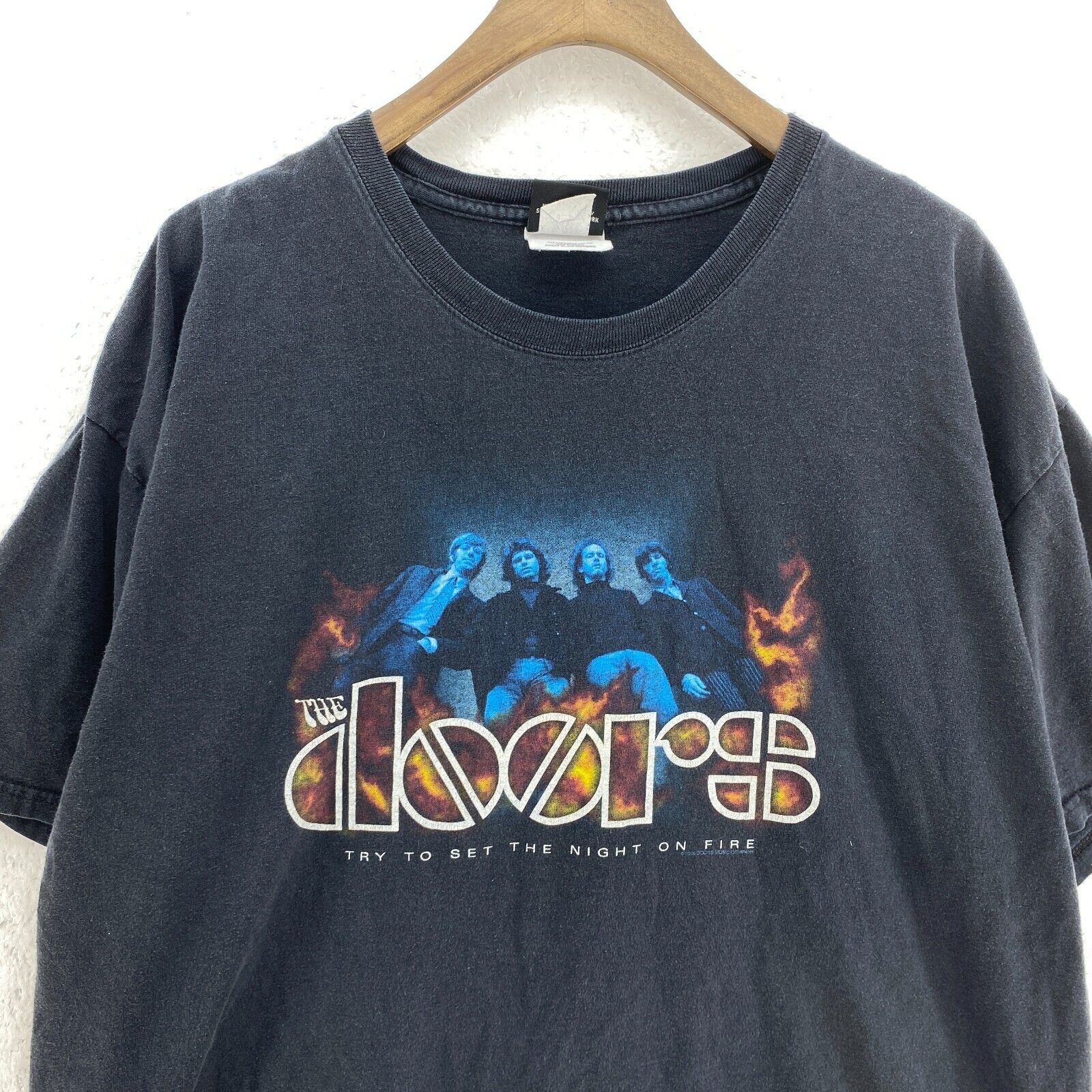 The Doors Rock Band Crew Neck 2005 Black T-shirt Size XL