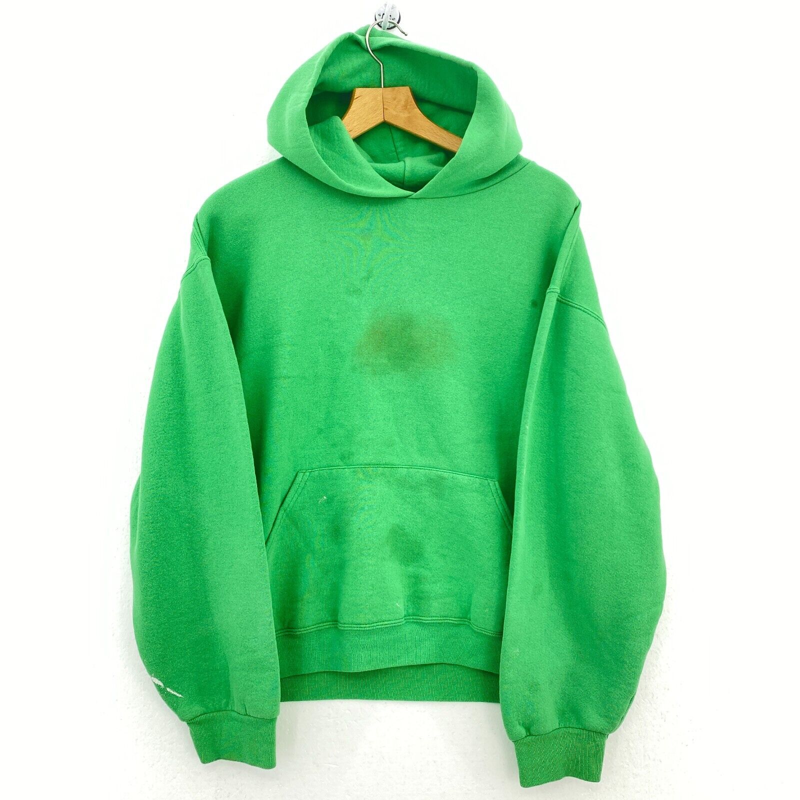 Russell Athletic Solid Green Sweatshirt Size M Hoodie