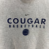 Nike Cougar Basketball Gray Crewneck Sweatshirt Size L
