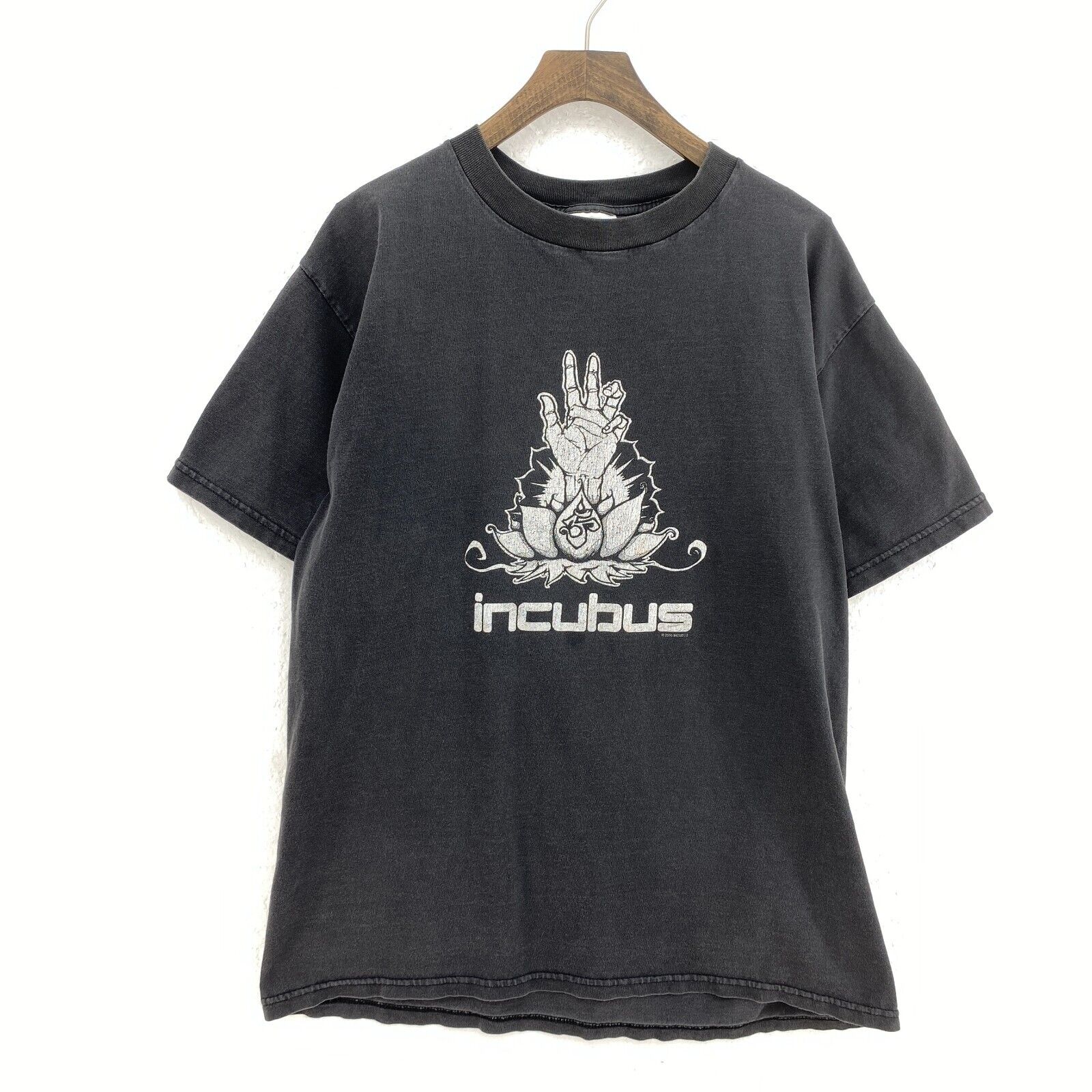 Incubus Logo Rock Band 2000 Black T-shirt Size L Tee